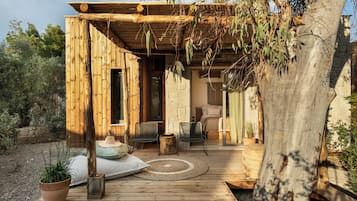 Large Cabana with garden | 1 kamar tidur, seprai premium, minibar, dan brankas