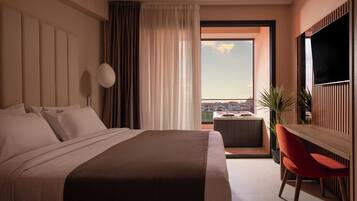 Superior Duplex Maisonette with Jacuzzi | Biancheria da letto di alta qualità, materassi in memory foam