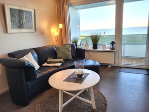 Living area - Strichweg 75A App. 41, Wlan, Balkon, Seesicht, Nichtraucher (Cuxhaven-Döse)