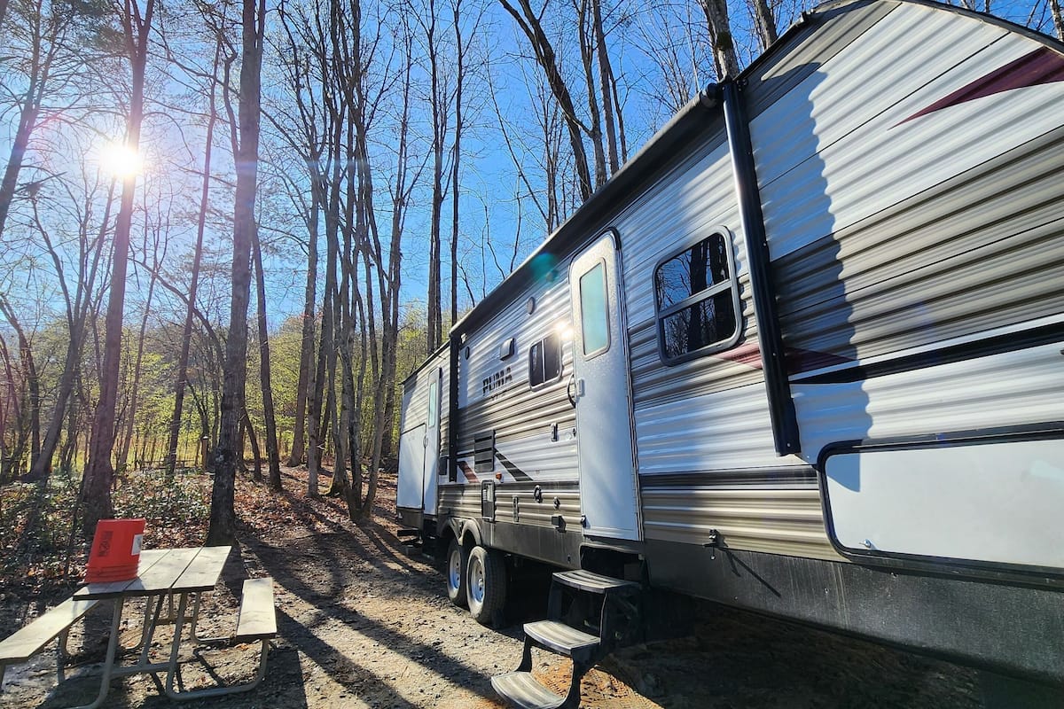 Traditional Mobile Home, Multiple Beds, Kitchen, Resort View | Terrace/patio