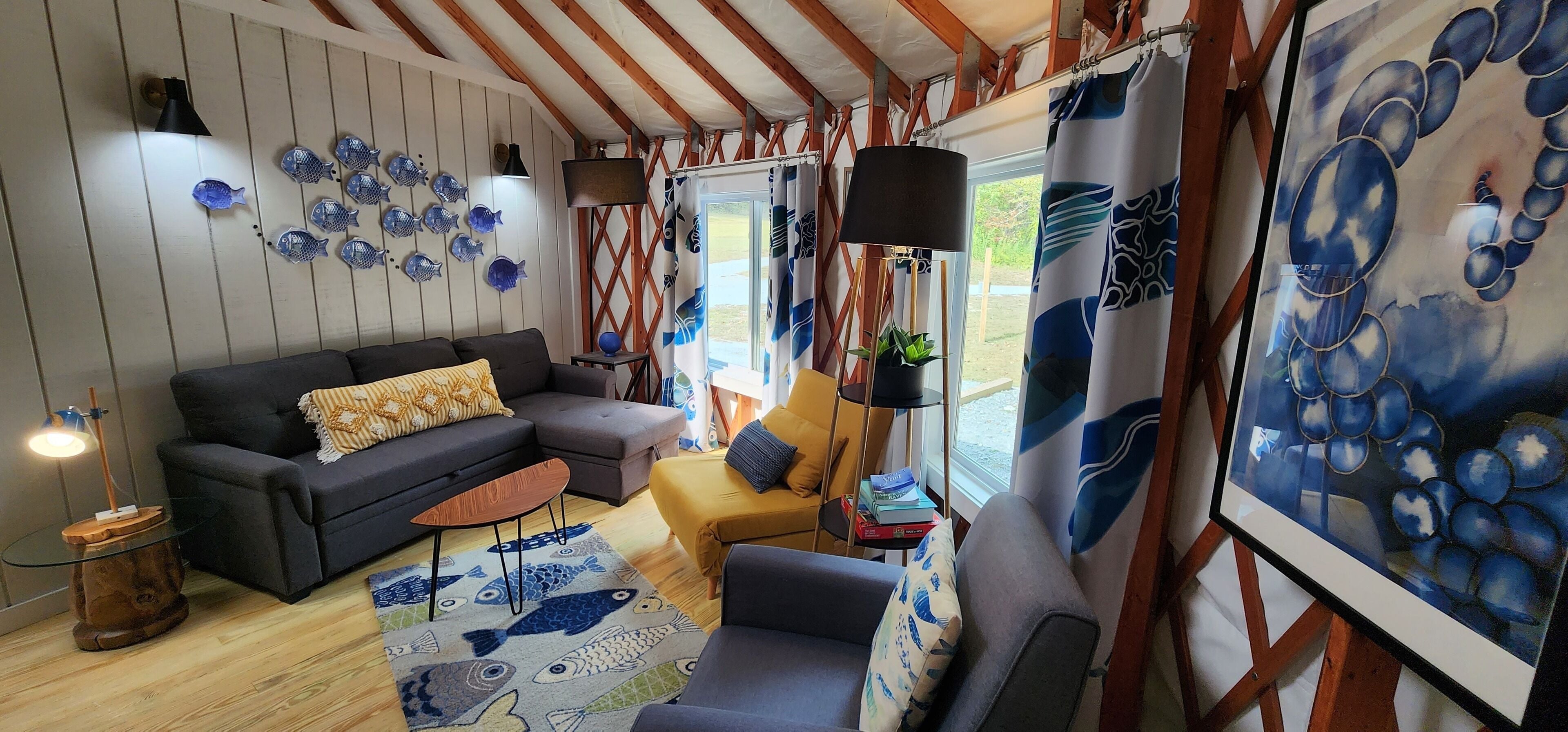 Bungalow Deluks, 2 kamar tidur, patio, pemandangan sungai | Area keluarga