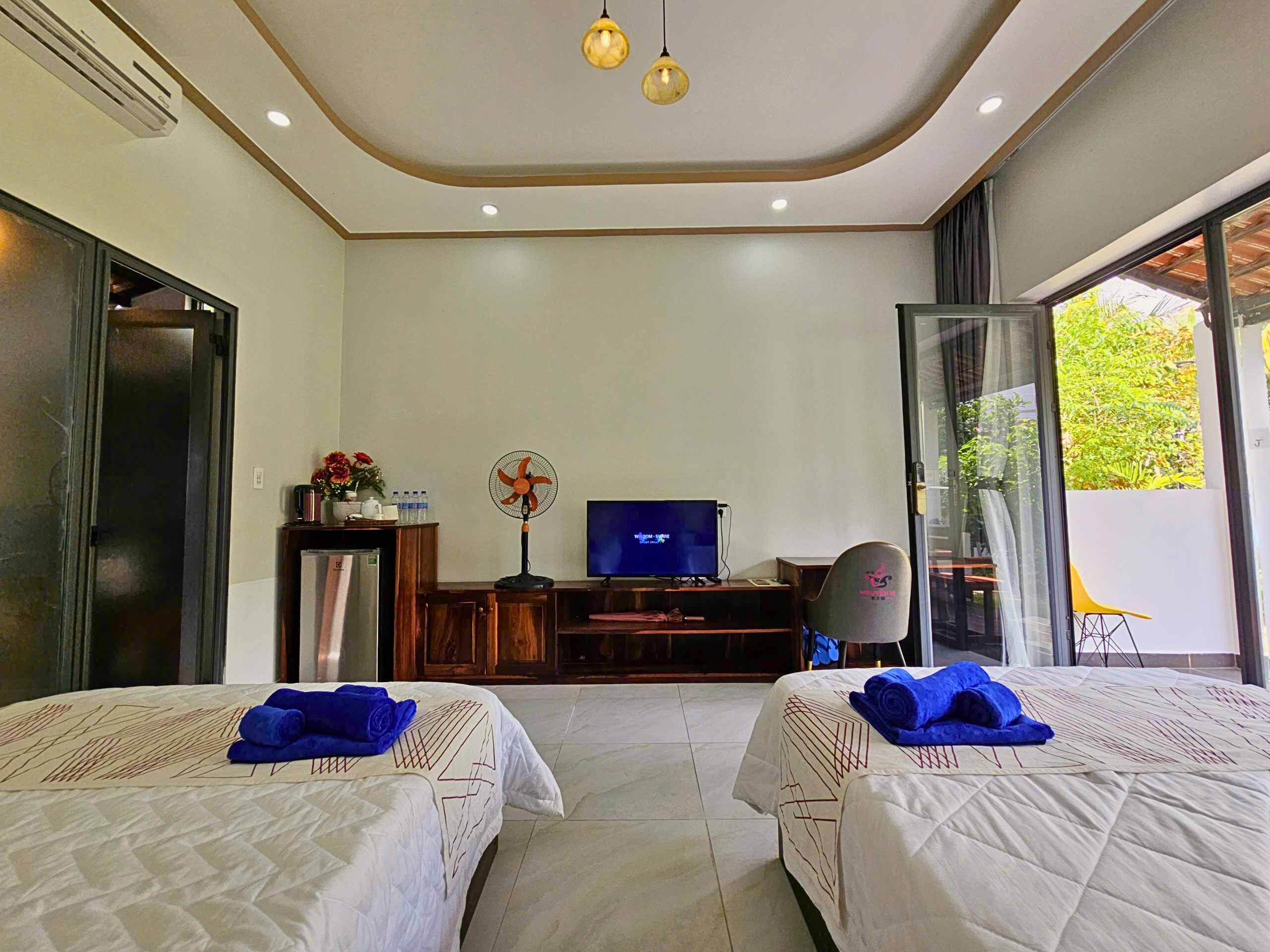 豪華雙人房, 2 張標準雙人床 | 書桌、手提電腦工作空間、隔音、免費 Wi-Fi