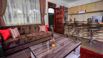 Een flatscreentelevisie