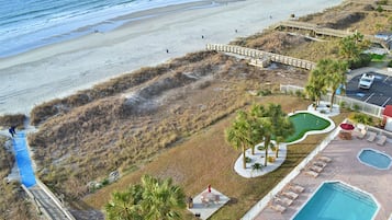 Piscine extérieure, piscine chauffée