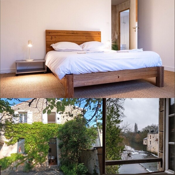 2 makuuhuonetta, työpöytä, silitysrauta/-lauta, internet