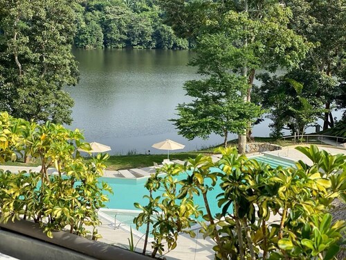 The Multivilla  is inside the exclusive  Mesa de Yeguas Golf country club.