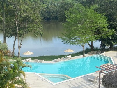 The Multivilla  is inside the exclusive  Mesa de Yeguas Golf country club.