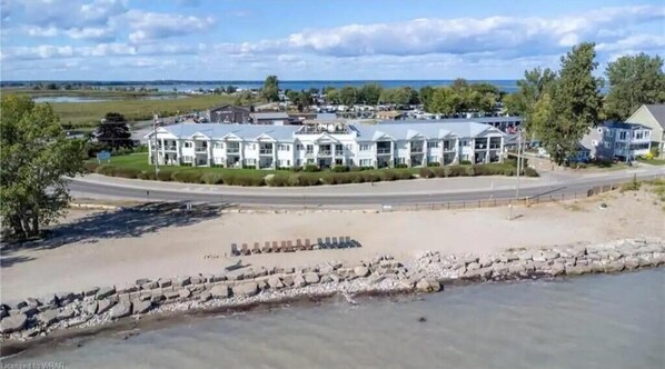 On the beach, sun-loungers - Life's A Beach Luxury Condo! (Port Rowan)