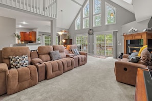 Smart TV, fireplace, offices