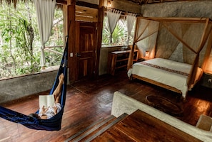 Premium Cabin, 1 Bedroom, Fireplace, Pool View