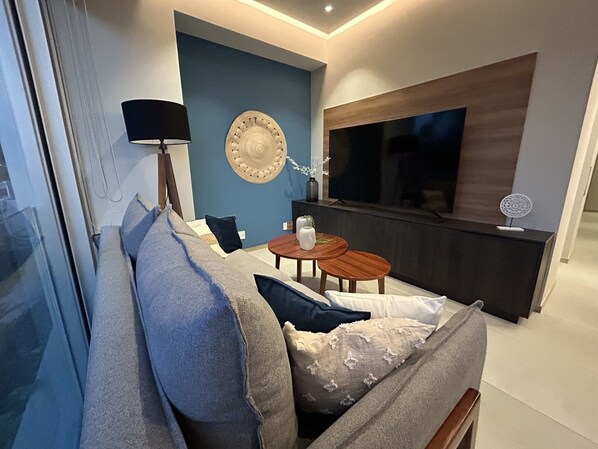 Living area - Departamento en Condominio Tayau (Bucerías)