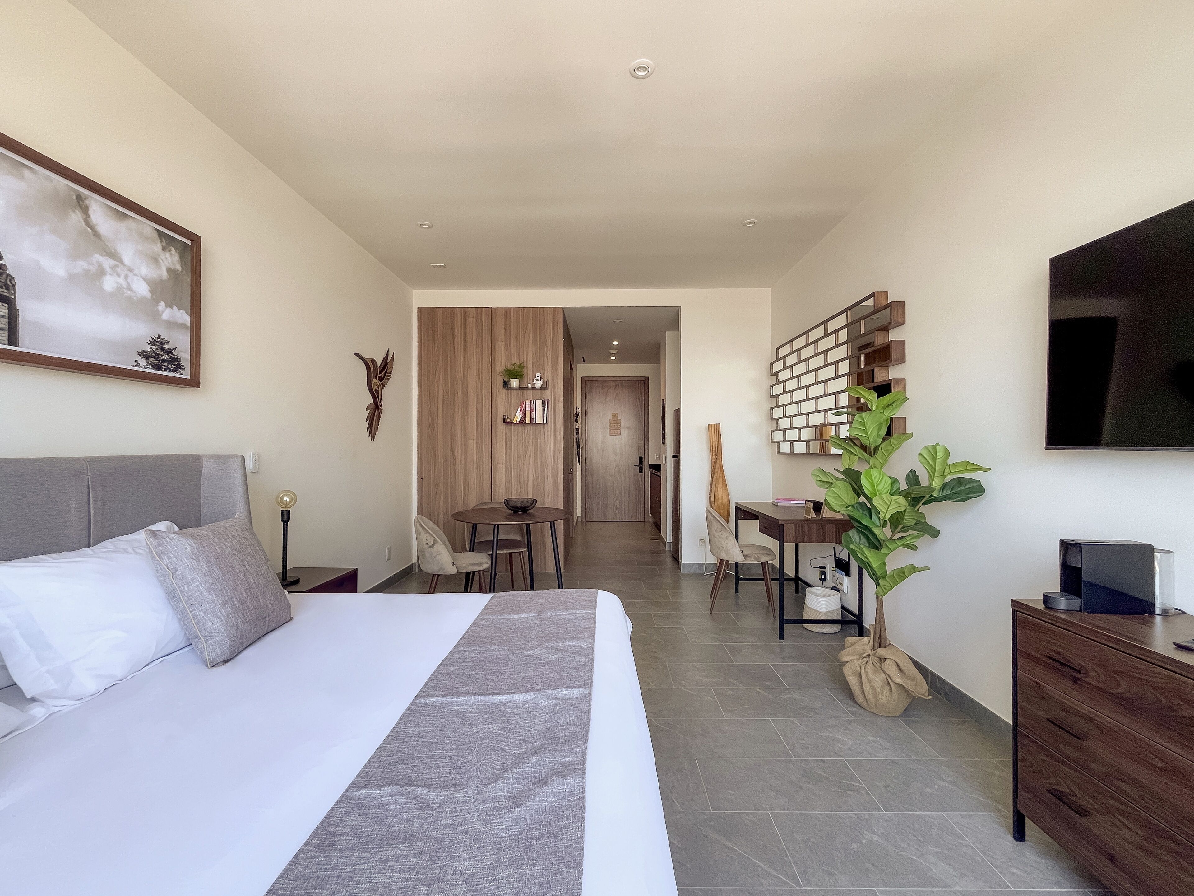 Loft de lujo | 1 habitación, sábanas de algodón egipcio y ropa de cama de alta calidad 