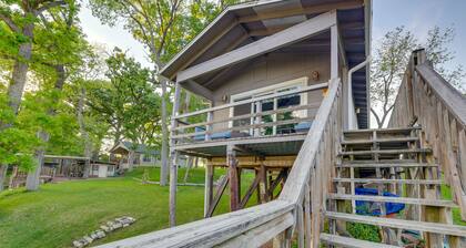 Rustic River Cabin w/ Dock + Covered Deck!