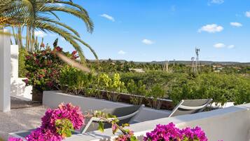 Deluxe Apartment, 1 Queen Bed, Kitchen, Bay View | Terrace/patio