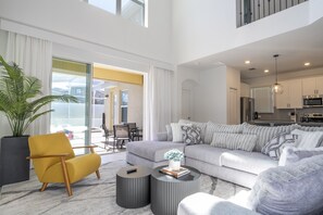 Smart TV, computer monitors - ChampionsGate 5BR | Pool, Spa & Resort Water Park (davenport)