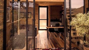 Deluxe Cabin, Mountain View | 1 bedroom, Egyptian cotton sheets, premium bedding