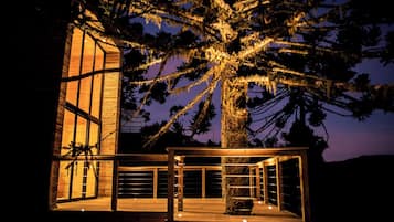 Kabin Deluks, pemandangan gunung | 1 kamar tidur, seprai katun Mesir, dan seprai premium