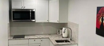 Luxury two bedroom in a modern basement.