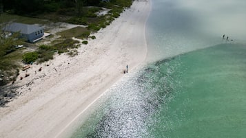 Accommodatie ligt op het strand