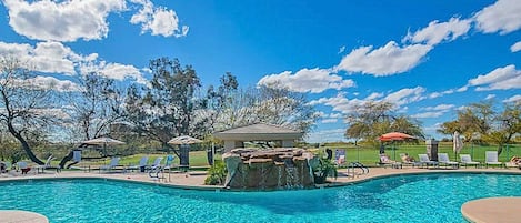 A heated pool