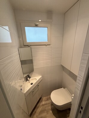 Sèche-cheveux, serviettes fournies, papier toilette