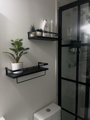 Shower, hair dryer, towels, soap - A Rare DC Find.  Cozy 1BR 1BA in NW Washington DC, with free street parking. (Washington)