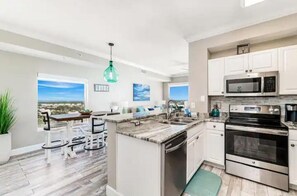 Fridge, microwave, oven, stovetop - Beachfront condo in Panama City Beach! Beautiful Views! Come escape and relax! (Panama City Beach)