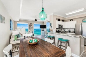 Fridge, microwave, oven, stovetop - Beachfront condo in Panama City Beach! Beautiful Views! Come escape and relax! (Panama City Beach)