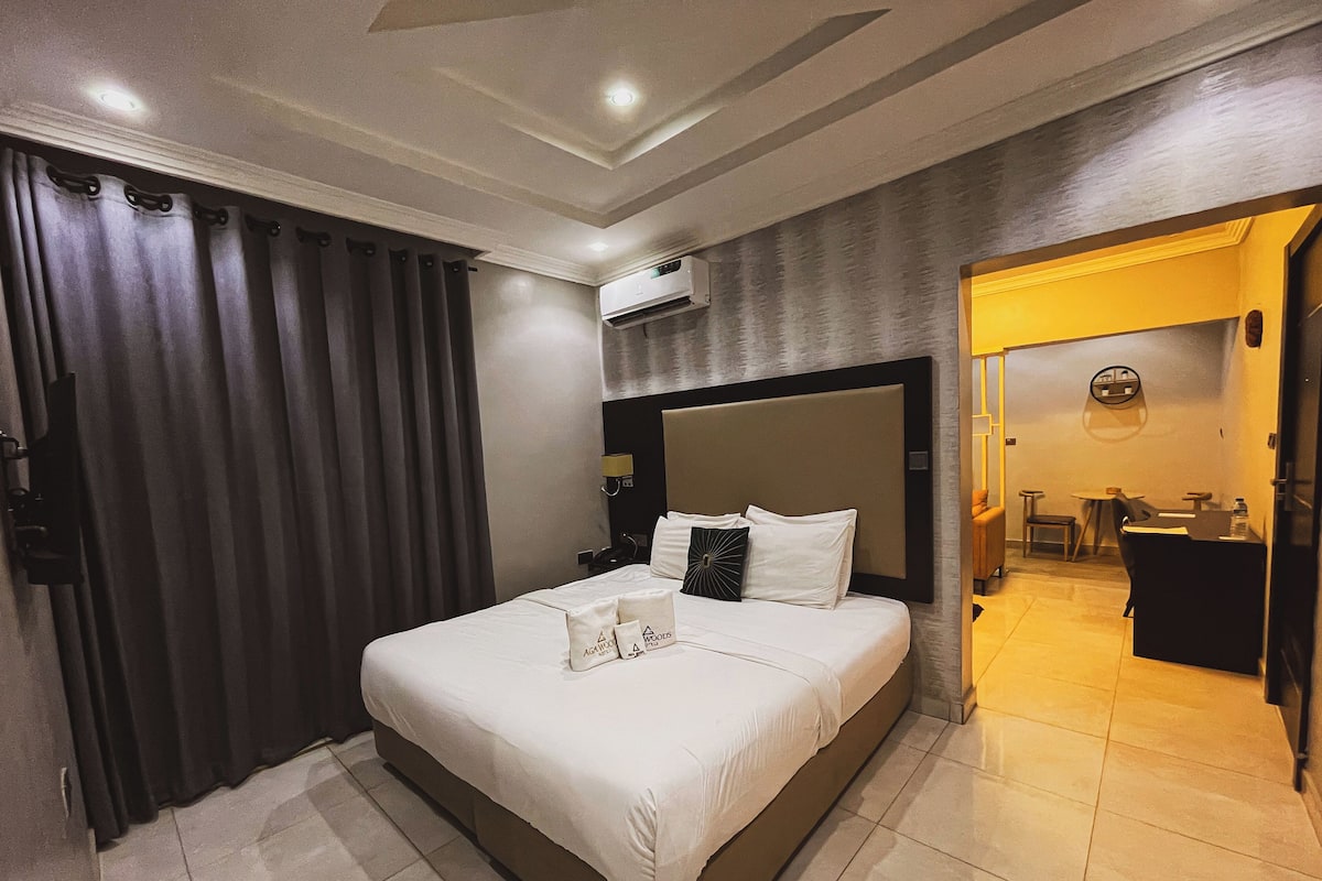 Executive Suite, City View | 1 bilik tidur, cadar kapas Mesir, peralatan tempat tidur premium