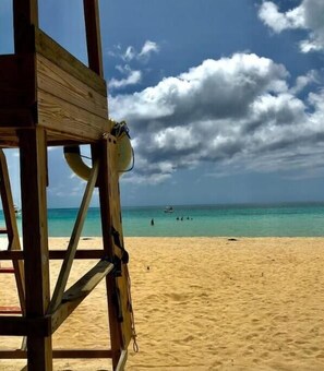 En la playa
