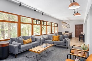Fernseher, Kamin
