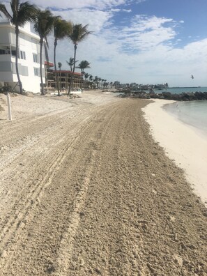 Sun loungers, beach towels