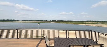 Secluded Elkhorn River Retreat.  Full sized home overlooking 250+ acre lake.