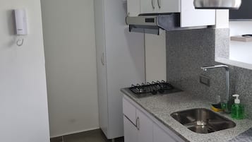 Suite | Eigene Küche | Kühlschrank, Mikrowelle, Wasserkocher mit Kaffee-/Teezubehör, Reiskocher