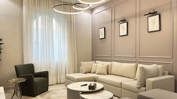 Design Apartment, 3 Bedrooms | Living area