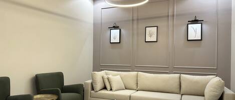 Design Apartment, 2 Bedrooms | Living area | Flat-screen TV