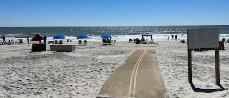 On the beach