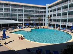 Indoor pool, a heated pool