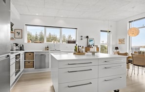 Fridge, dishwasher, coffee/tea maker - Stunning home in Roslev with kitchen (Roslev)