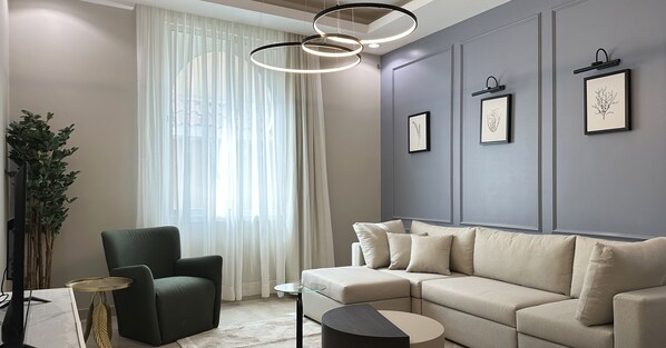 设计公寓, 3 间卧室 | 起居区 | 平板电视