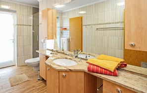 Shower, hair dryer