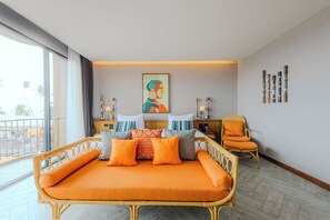 Phòng 2 giường đơn Grand, quang cảnh biển | Truy cập Internet không dây miễn phí, bộ trải giường 