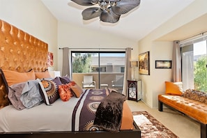 2 bedrooms, desk, iron/ironing board, travel crib