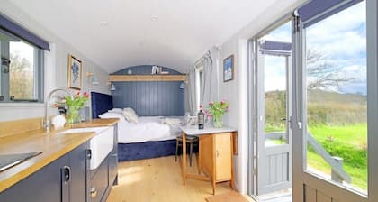 Cosy Hut w/ Sea Views & Outdoor Shower