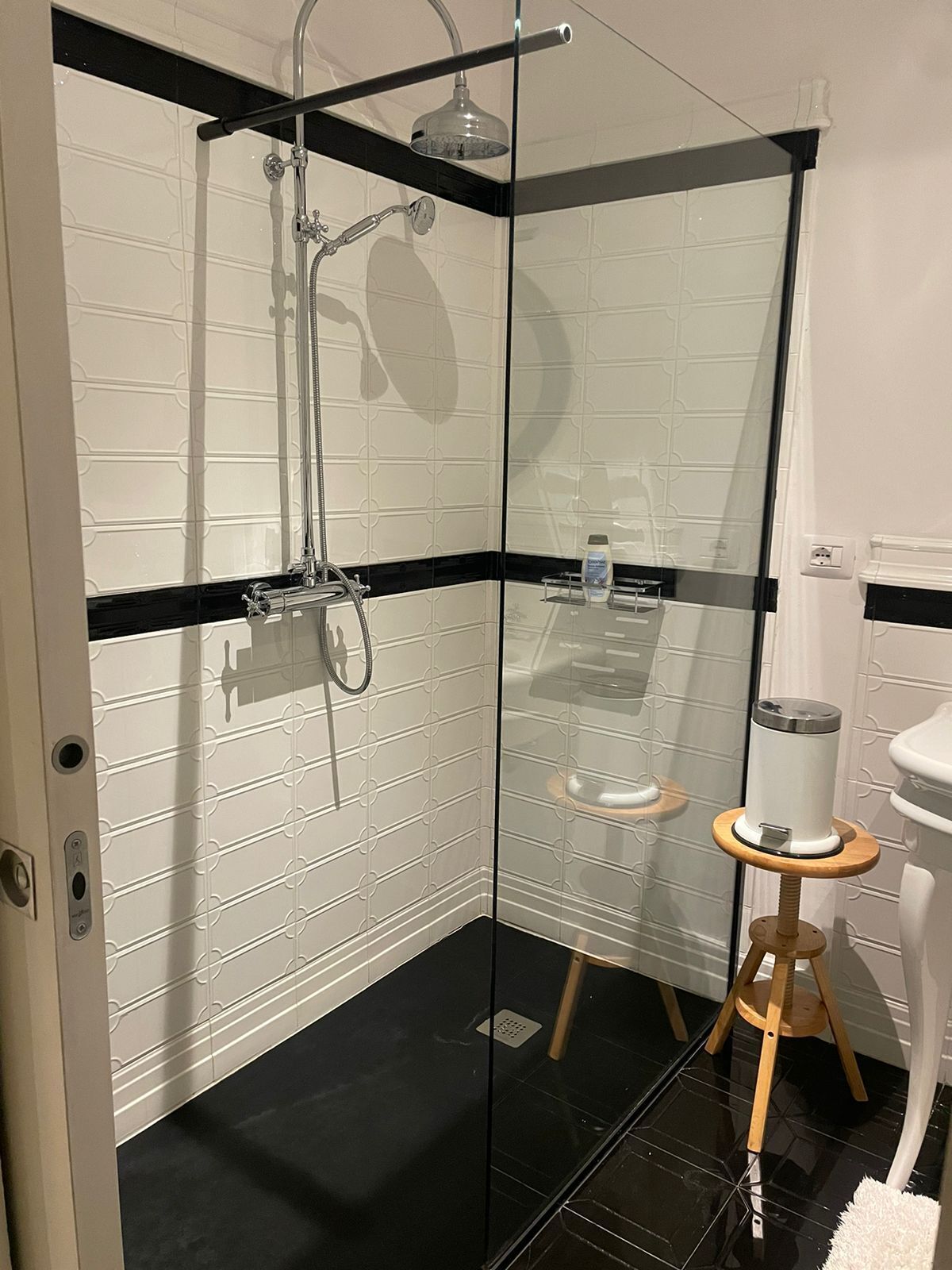 Regadera, secadora de cabello, bidet, toallas 