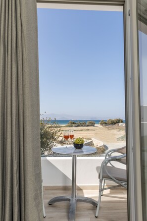 Deluxe Suite, Partial Sea View | Terrace/patio - Marine Dream (Naxos)