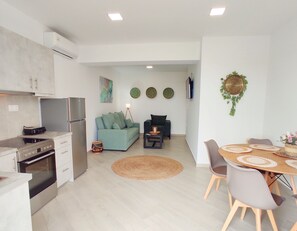 Leilighet | Eget kjøkken | Kjøleskap, ovn, vannkoker og brødrister