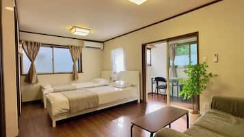 1 bedroom, desk, WiFi, bed sheets