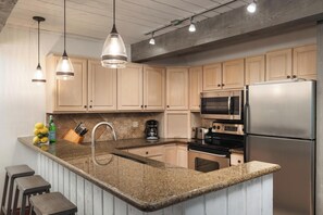 Fridge, microwave, oven, stovetop - Top of the Village - Slope 205 (Snowmass Village)