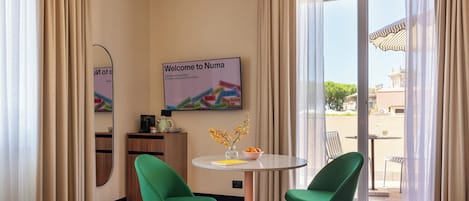 Medium Room with Terrace | Premium bedding, laptop workspace, free WiFi, bed sheets